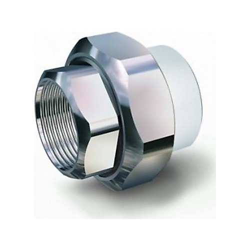 FIRAT 25-3/4 İÇ DİŞLİ OYNAR BAŞLIKLI RAKOR BEYAZ PPRC PLASTİK BORU ( 1 ADET )