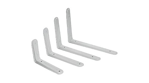 RAF ALTI AYAK MOBİLYA RAF TUTUCU L DEMİR 8 X 10 ÖLÇÜ ( 19X26X3,5 CM) BEYAZ ( 2 ADET)