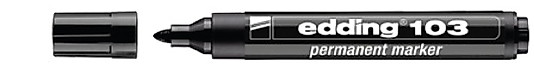 EDDİNG 103 KALICI İŞARETLEYİCİ KOLİ KALEMİ SİYAH