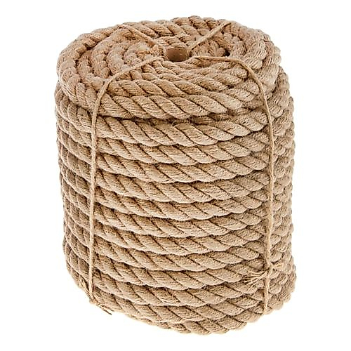 KENDİR HALAT JÜT İP HASIR DEKORATİF HOBİ İP 10 MM. 10 MT