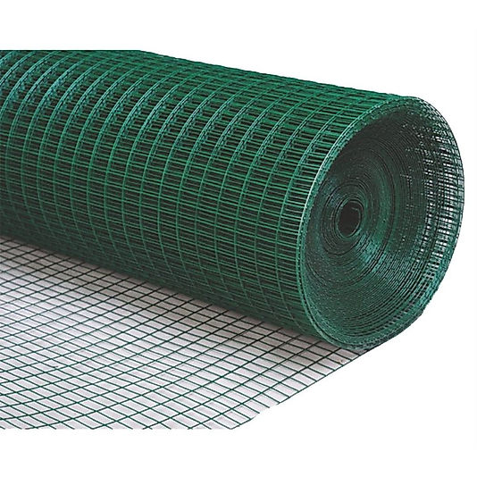 PUNTALI TEL PVC KAPLI BAHÇE TELİ 12 X 12 MM DELİKLİ 1,5 MT X 25 MT ( 1 TOP)