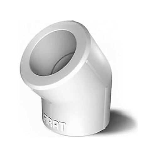 FIRAT 40 MM AÇIK DİRSEK 45° BEYAZ PPRC PLASTİK BORU ( 2 ADET )