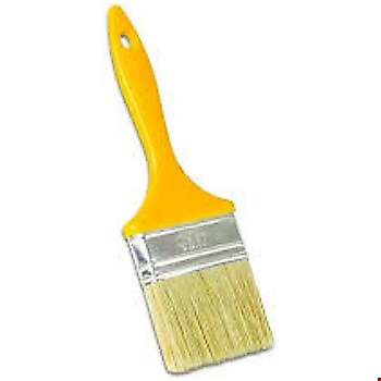 Kestirme Fırça Duvar Boya Fırçası Su Bazlı Plastik Saplı No:2,5 (60 MM)