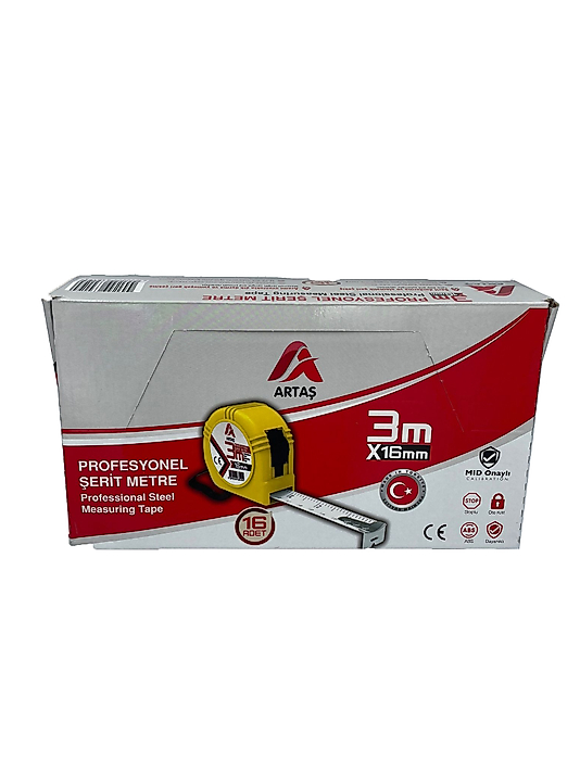 EKONOMİK ŞERİT METRE 3 MT x 16 MM