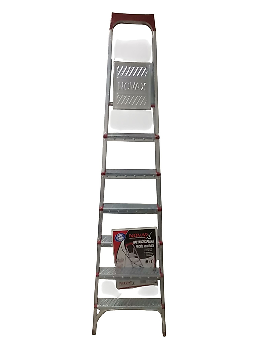 MERDİVEN GALVANİZ KAPLAMA PROFİL MERDİVEN 6 + 1 BASAMAKLI (BASAMAK YÜKSEKLİK : 155 CM)