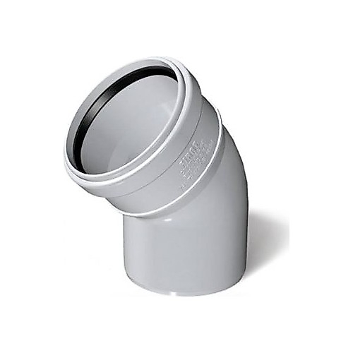 FIRAT 50 X 45° AÇIK DİRSEK PVC DUBLEX ATIK SU BORUSU