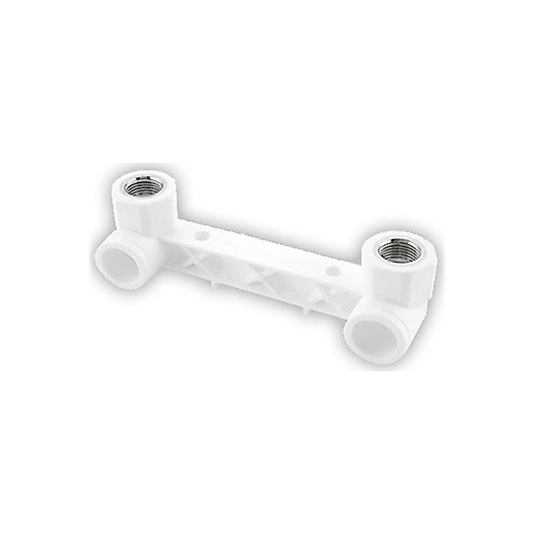 FIRAT 20 X 1/2 ÇİFTLİ BATARYA BAĞLANTI PARÇASI BATARYA ŞABLONU BEYAZ PPRC PLASTİK BORU ( 1 ADET )