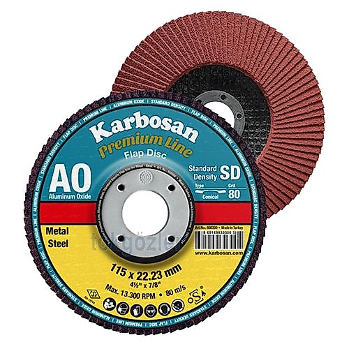 KARBOSAN FLAP DİSK 115 X 80 ALÜMİNYUM OKSİT