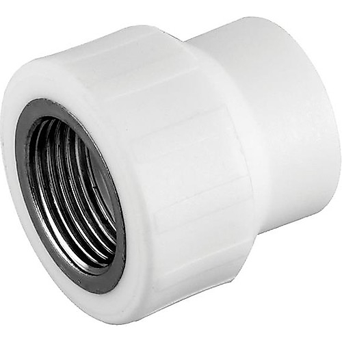 FIRAT 20 MM İÇ DİŞLİ RAKOR BEYAZ PPRC PLASTİK BORU ( 1 ADET )