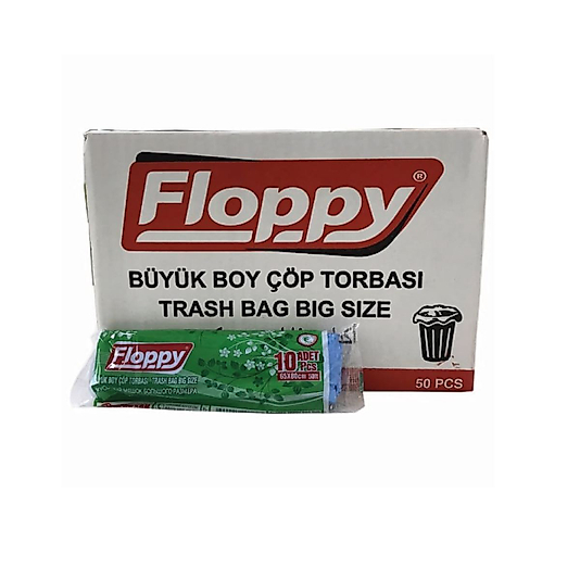ÇÖP POŞETİ BÜYÜK BOY 65X80 CM ( 1 PKT İÇİ 10 ADET )