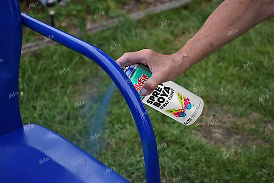 Akfix Akrilik Sprey Boya Parlak MAVİ 400 ML. İç ve Dış Mekanlar İçin Üstün Kapatıcılık