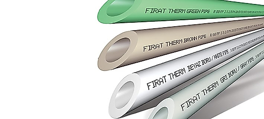 FIRAT 40 MM BEYAZ PN25 PPRC PLASTİK BORU TEMİZ SU TESİSAT BORUSU 2 METRE