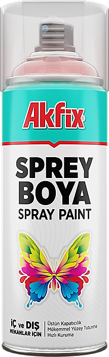 Akfix Akrilik Sprey Boya Parlak Siyah 400 ML. İç ve Dış Mekanlar İçin Üstün Kapatıcılık