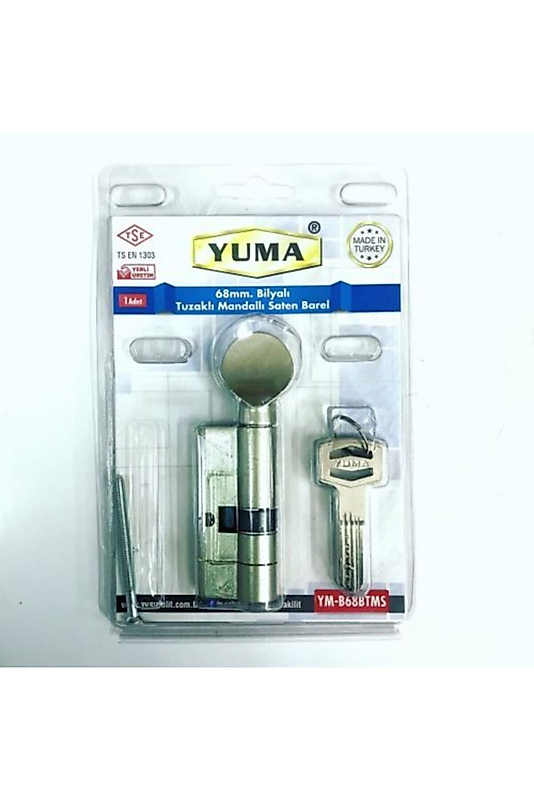 YUMA BİLYALI TUZAKLI MANDALLI BAREL 68 MM. SATEN 3 ANAHTARLI