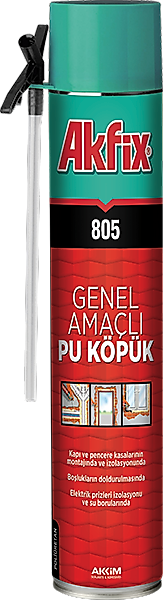 AKFİX 805 GENEL AMAÇLI PU KÖPÜK 750 ML.