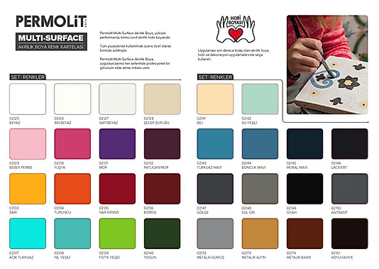 AÇIK TURKUAZ PERMOLİT HOBİ BOYASI MULTİ SURFACE AKRİLİK BOYA 120 ML.