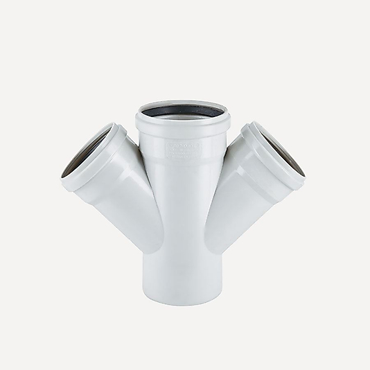 FIRAT 125 X 125 ÇİFT ÇATAL PVC DUBLEX ATIK SU BORUSU