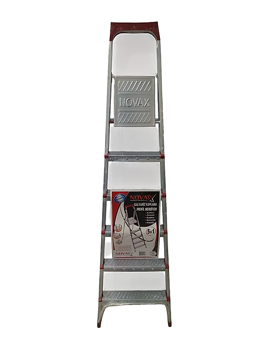 MERDİVEN GALVANİZ KAPLAMA PROFİL MERDİVEN 5 + 1 BASAMAKLI (BASAMAK YÜKSEKLİK : 133 CM)