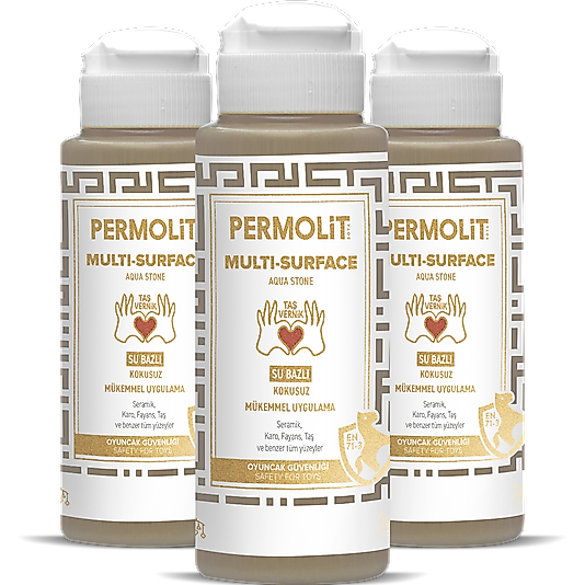 TAŞ VERNİK PERMOLİT HOBİ BOYASI MULTİ SURFACE AKRİLİK VERNİK 120 ML.