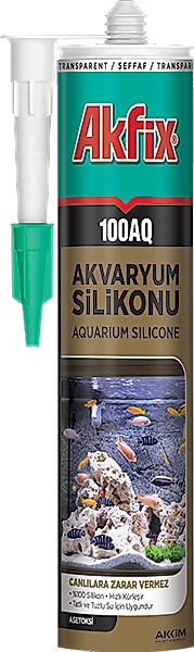 AKFİX 100AQ AKVARYUM SİLİKONU ŞEFFAF