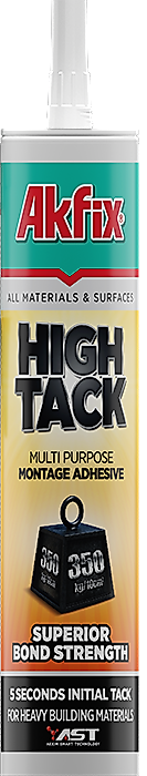AKFİX HİGH TACK KORNİŞ YAPIŞTIRICISI GENEL AMAÇLI MONTAJ YAPIŞTIRICI 290 ML