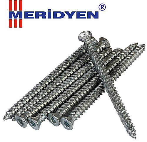 MERİDYEN BULDEX VİDA DÜBELSİZ MONTAJ VİDASI 15'LİK 7,5X150 MM ( 10 ADET )