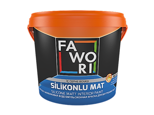 FAWORİ SİLİKONLU MAT SU BAZLI İÇ CEPHE BOYASI 2,5 L